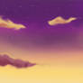 Purple - Golden Sky Background