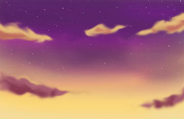 Purple - Golden Sky Background