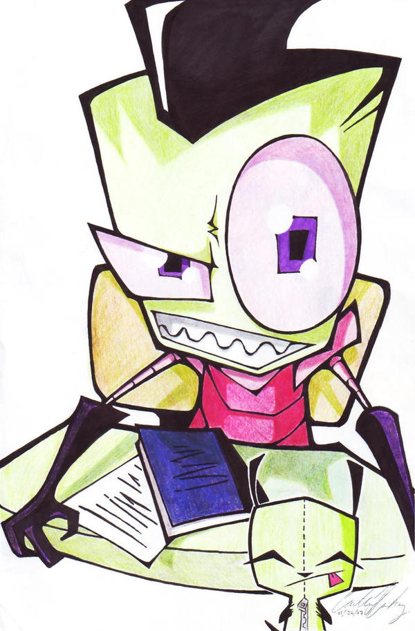 Invader Zim with Little Gir