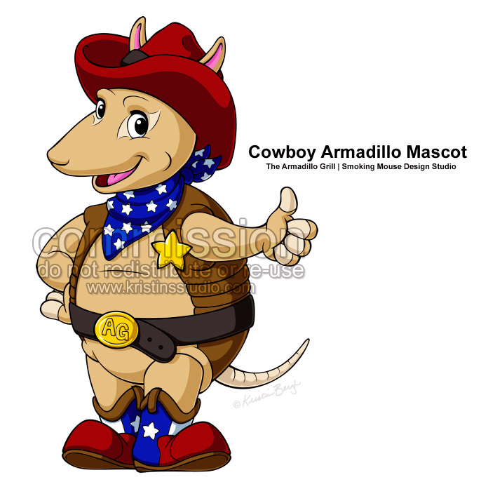 Armadillo Grill Mascot - Final