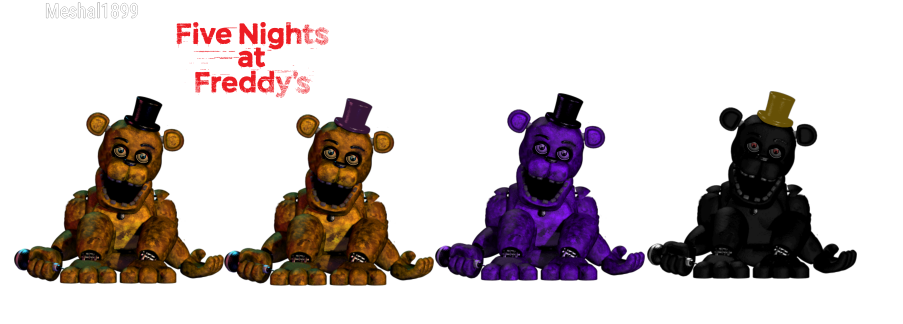 Fnafhelpwanted unwithered fredbear (golden freddy) by Meshal1899