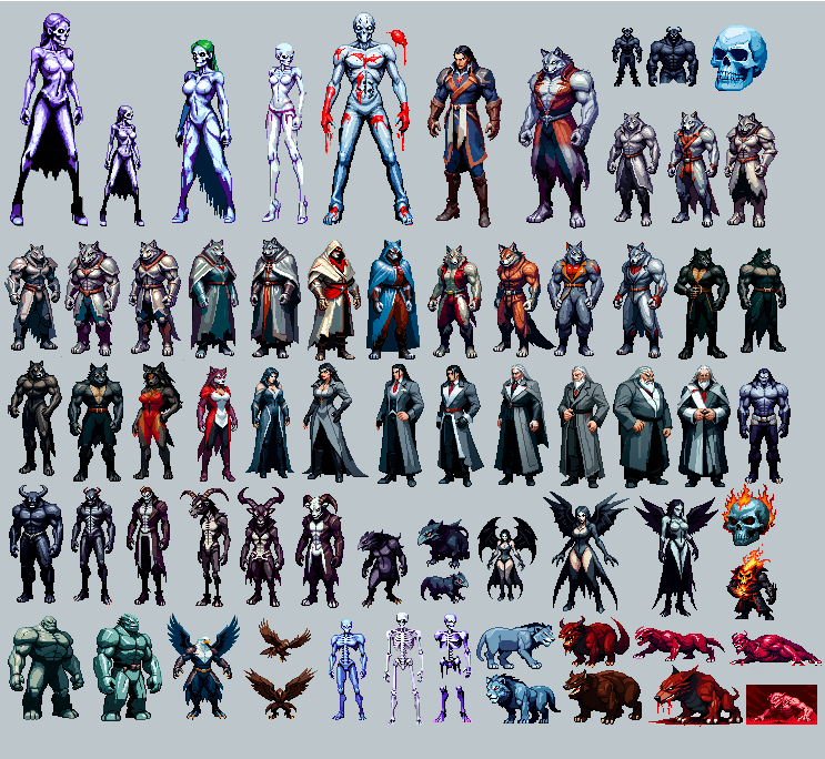 Castlevania designs Sprites by bWWd on DeviantArt