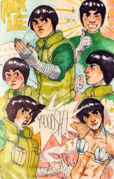 Rock lee scribbled