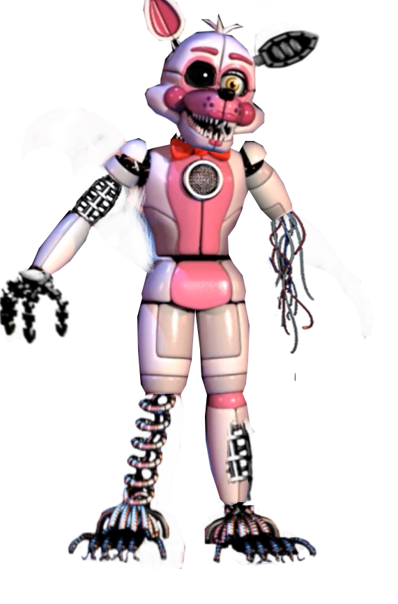 Transparent Nightmare Foxy Png - Fnaf Withered Funtime Foxy, Png