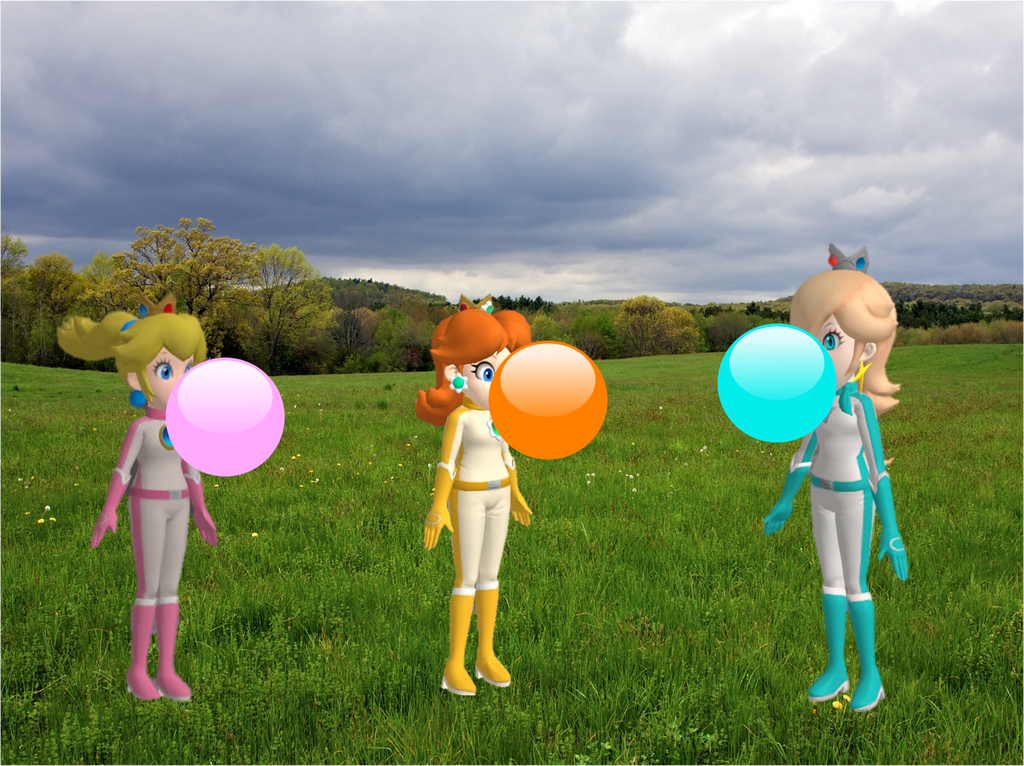 Peach Daisy and Rosalina Bubble Inflation Part 2 by ChrisTitanZone45 on Dev...