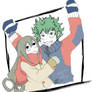 Boku no hero academia - Izuku and Tsuyu