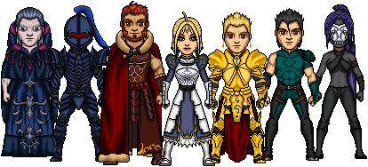 Servants Of The Fourth Holy Grail War By Cptmeatman On Deviantart Servants Of The Fourth Holy Grail War By Cptmeatman On Deviantart