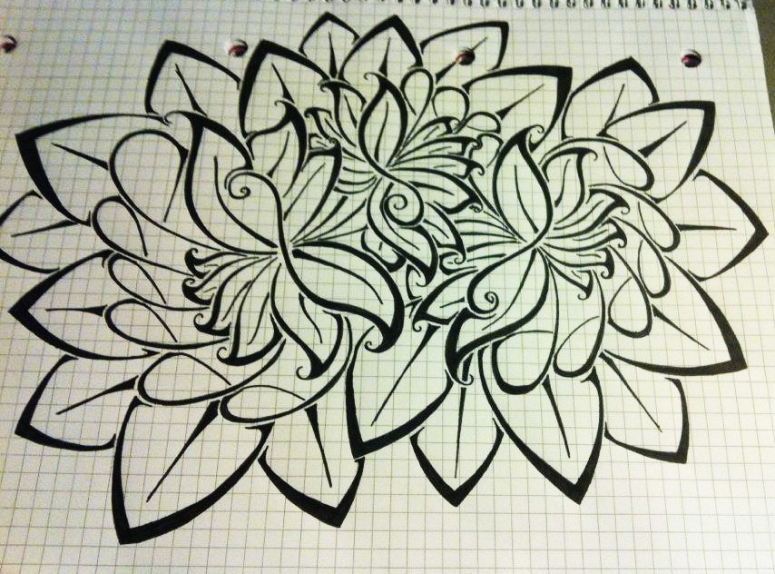 Tattoo design sketch