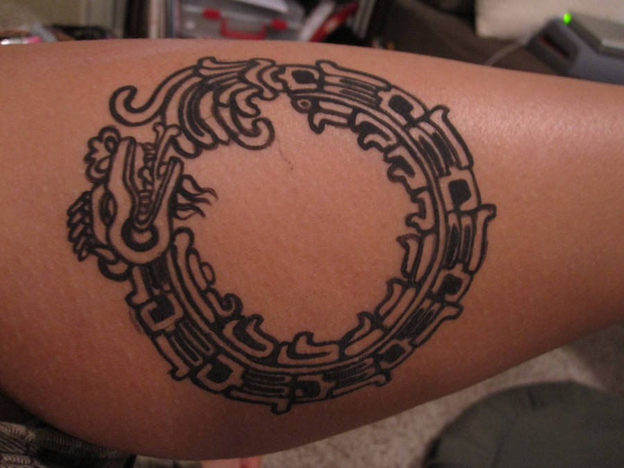 Ouroboros tattoo by izzi-poems