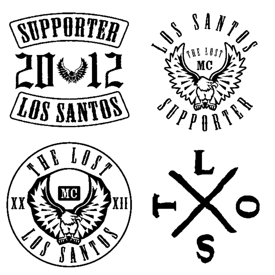 GTAV: Lost MC Logos (Black) by Clutit on DeviantArt