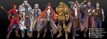 SteamPunk Game Character Designs