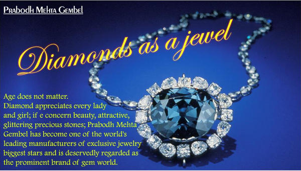 Prabodh Mehta Gembel Diamonds as a jewel