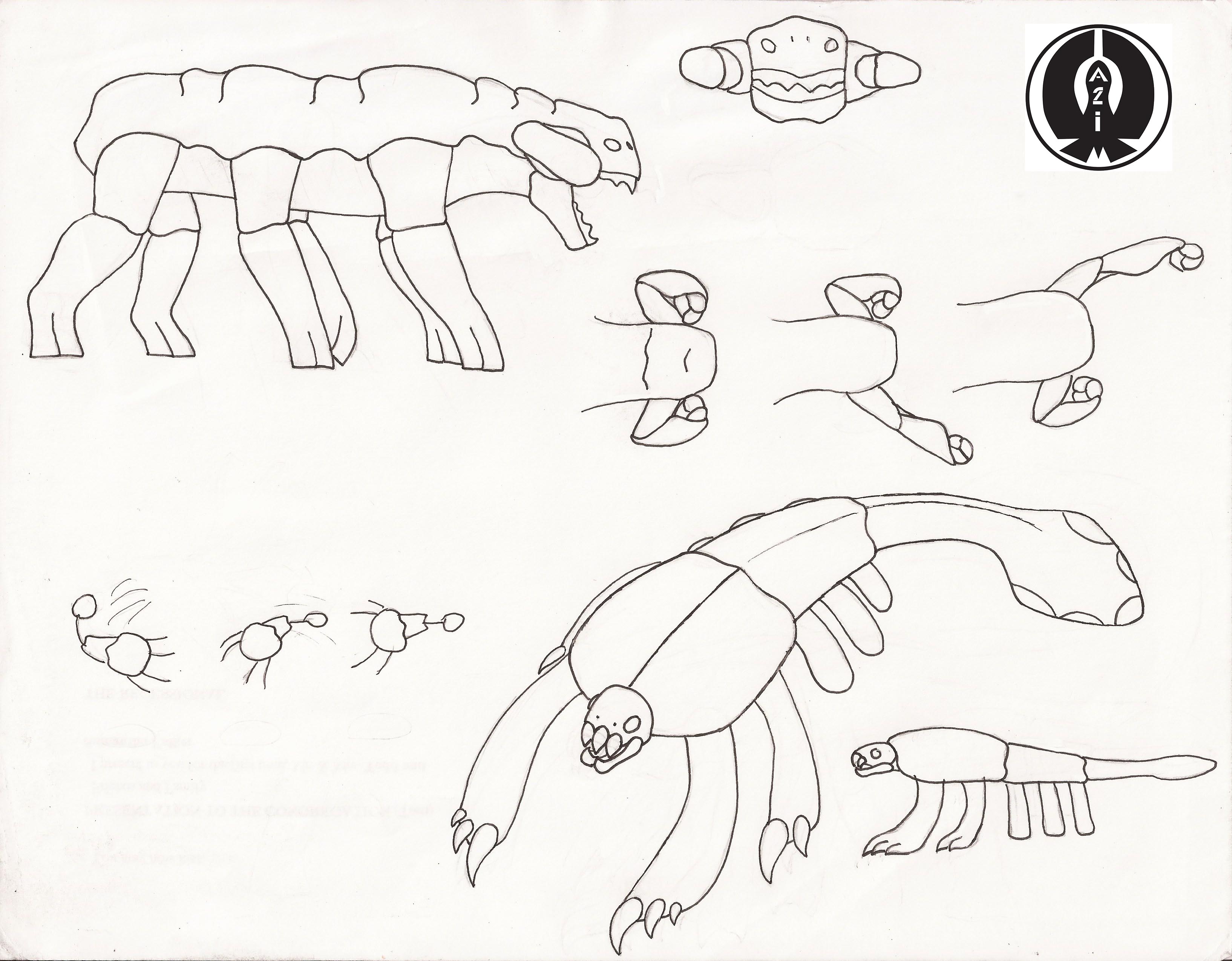 Hi Gravity Predators: concept sketches