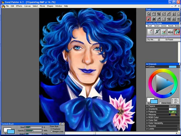 Screen Capture of me working