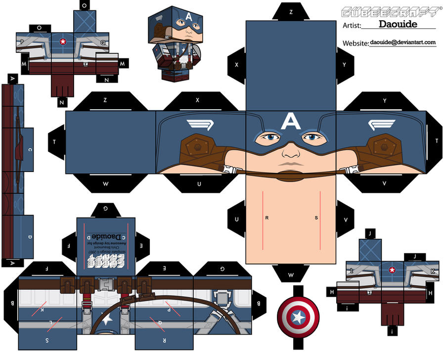 captain america cubeecraft