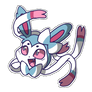 [T] Shiny Sylveon Headshot Sticker