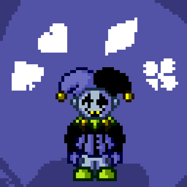 Deltarune Jevil sprite by DjartYT on DeviantArt