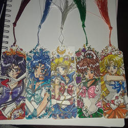 Sailor Moon water color bookmarks 