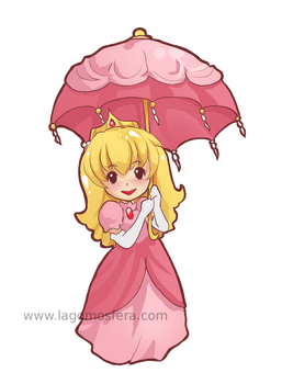 Peach sticker