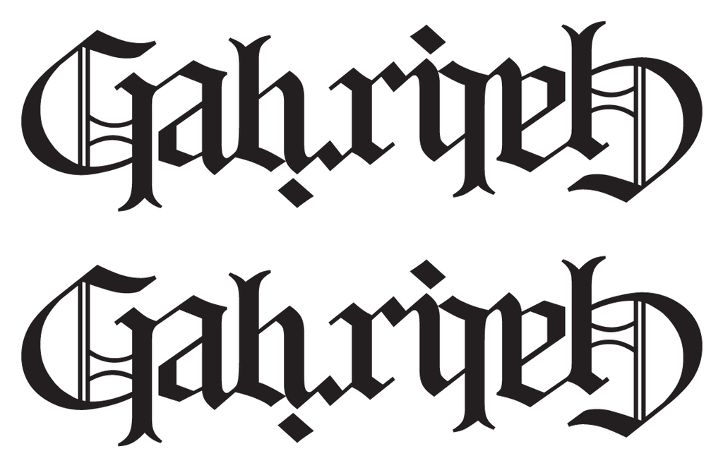 Ambriel Lettering Gabriel Ambigrama by cobitotorres on DeviantArt