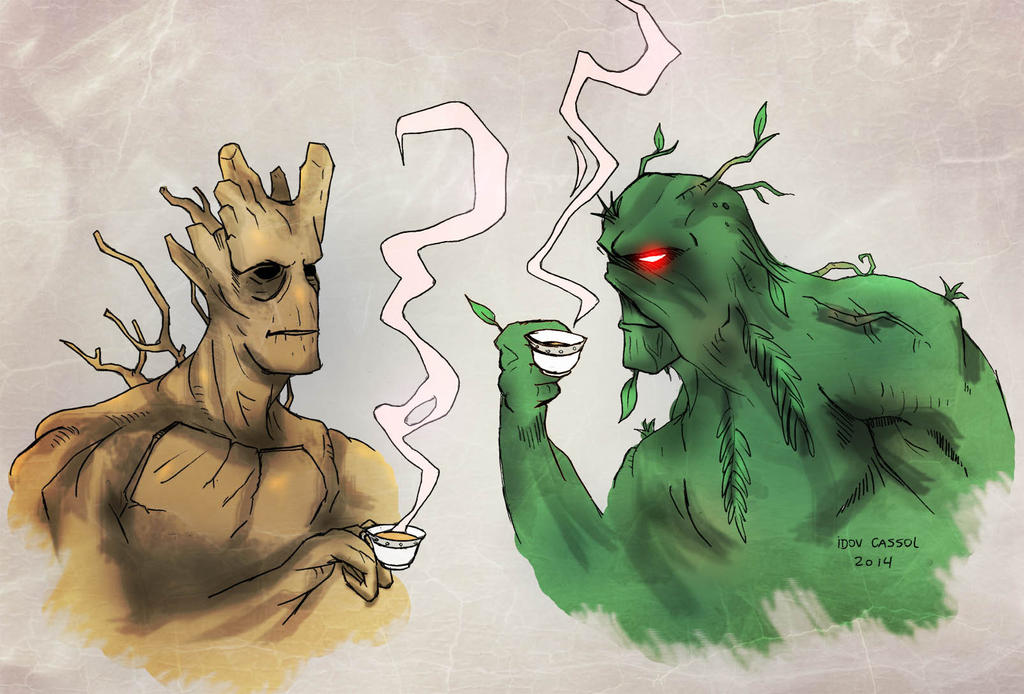 Groot and Swamp Thing