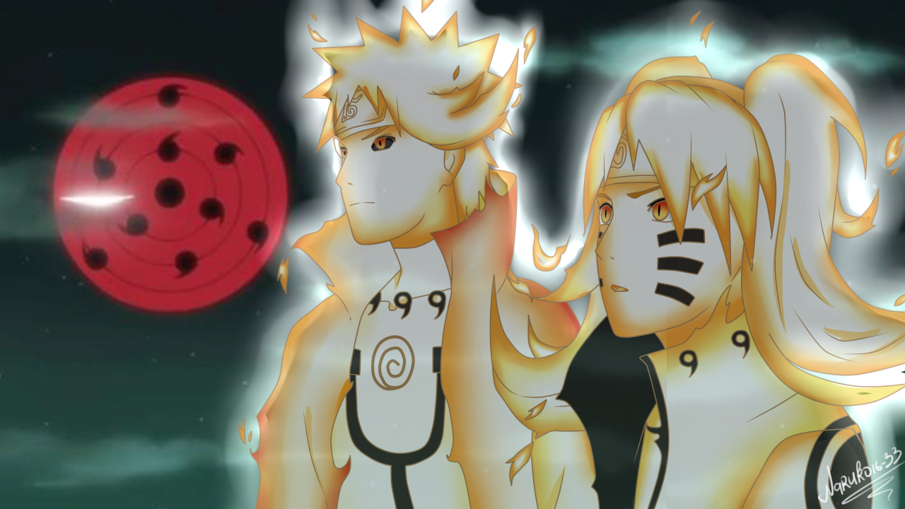 uzumaki naruto and naruko (naruto and 1 more) drawn by athanatosora