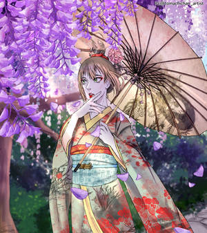 [Chinoike Chiesa] : ~Geisha under wisteria~