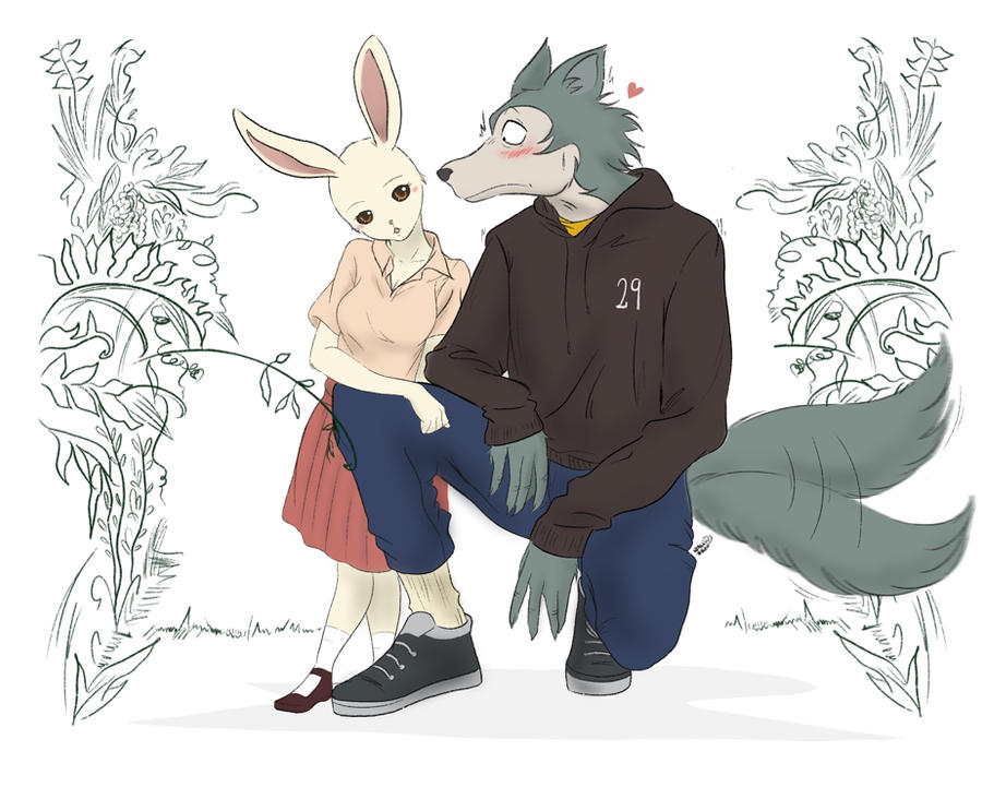 Wolf and Bunny by wallOruss on DeviantArt