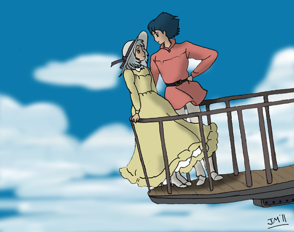 Howl and Sophie Colored