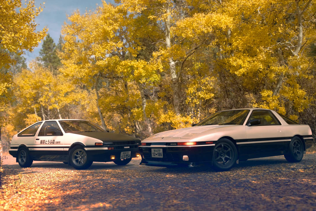 Initial D - Inui Shinji and Fujiwara Takumi by AlexShadow22 on DeviantArt