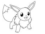 eevee lineart 7 by michy123