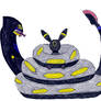 Seviper wraps Umbreon