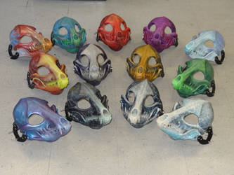 One of a kind Skeletal K9 Masks