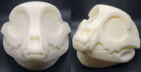 Foam Toony Skeletal Feline Mask