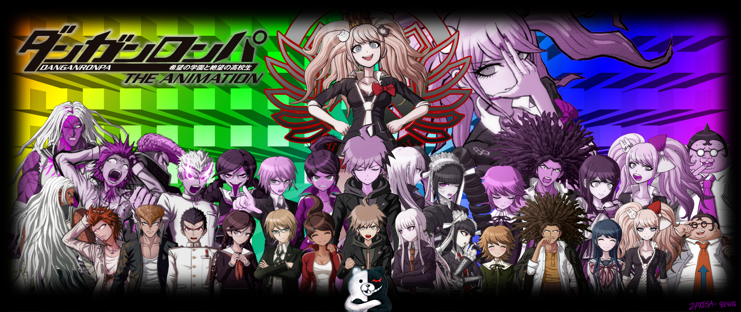 Danganronpa The Animation Ultrawide Wallpaper by BlitzyPonyVT on