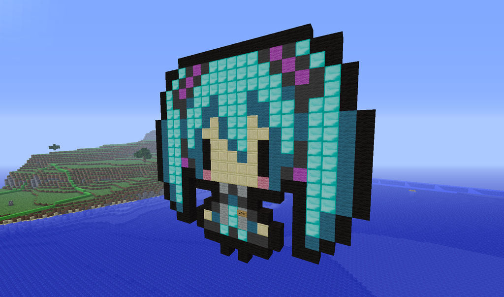Miku in Minecraft by mikusingularity on DeviantArt
