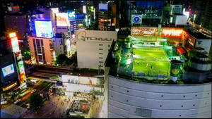 Playin' soccer in Shibuya