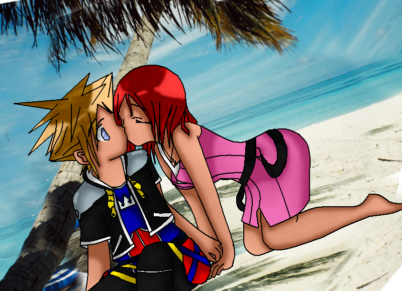 Surprise Kiss On The Beach