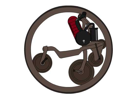 Steamboy bike for flash animation