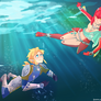 Link and Mipha - Breath of the Wild