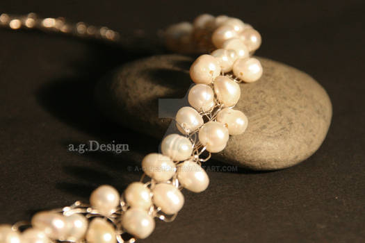 Pearl and 925 Silver Necklace 2