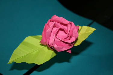 rosa de origami