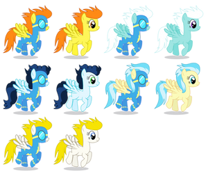 Background Wonderbolts Ponies (Female) by 90Sigma