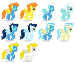 Background Wonderbolts Ponies (Female)