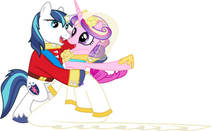 Princess Cadance and Shining Armour Dancing (1)