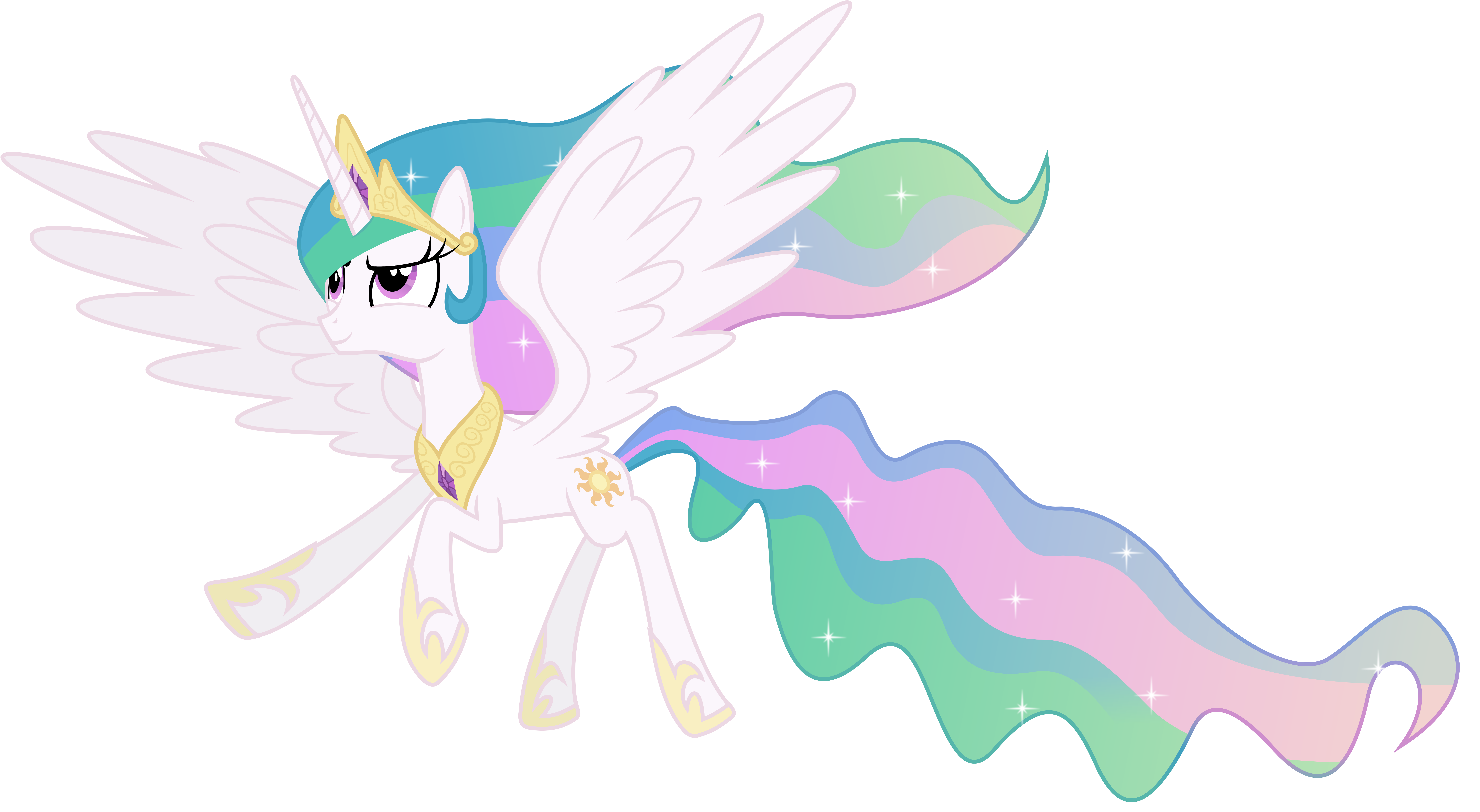 Princess Celestia in Flight
