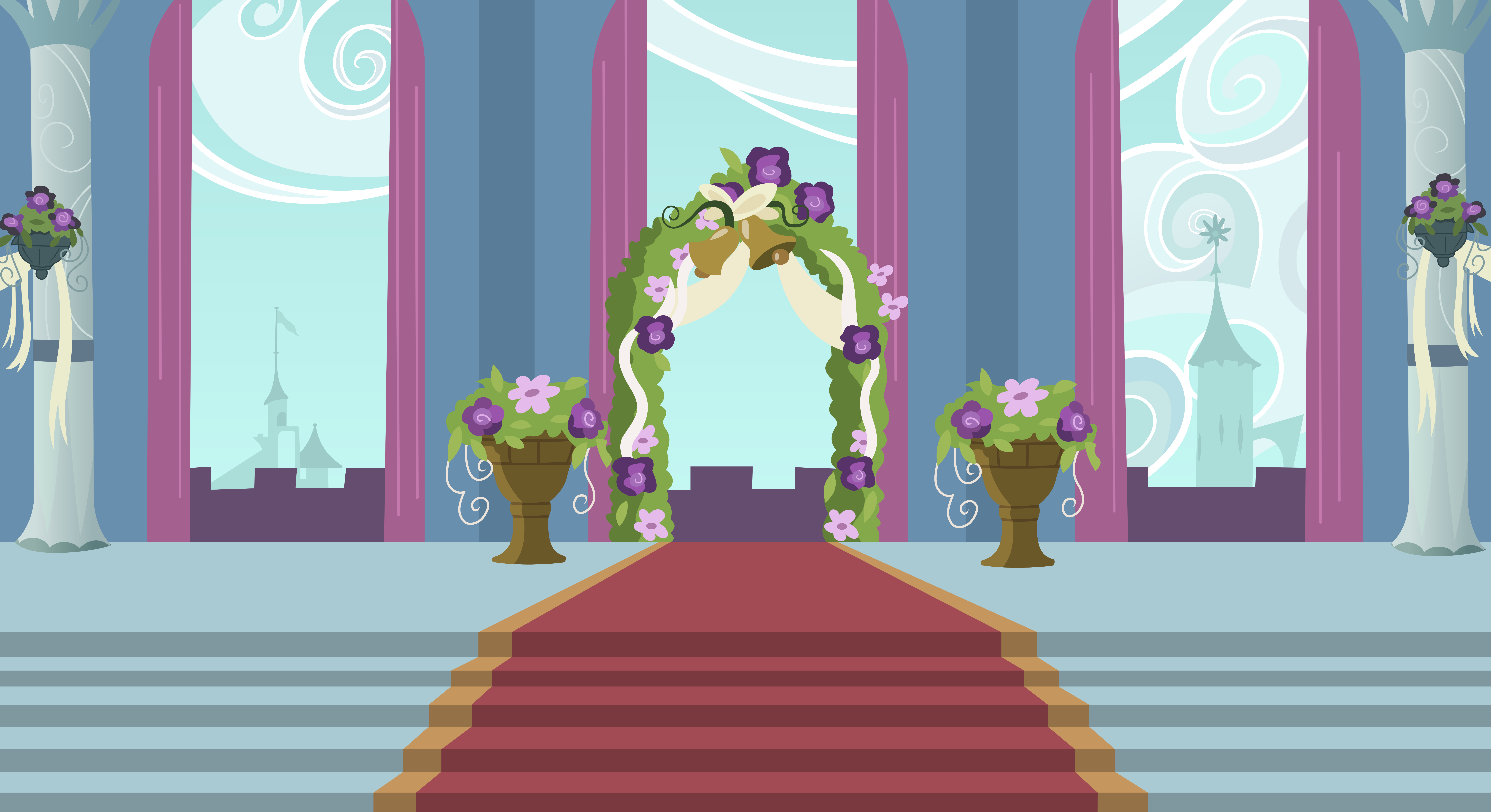 Background: Canterlot Wedding Altar by 90Sigma on DeviantArt
