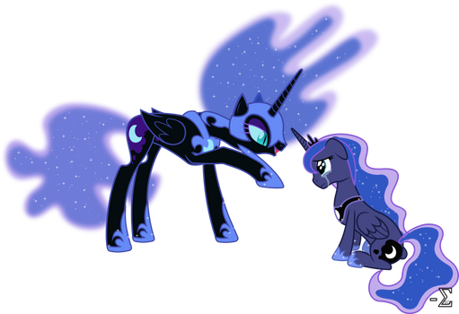 Nightmare Moon Torments Princess Luna