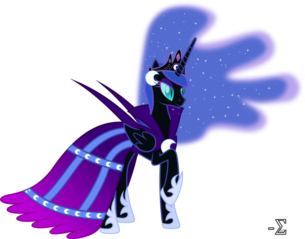 Nightmare Moon's Gala Dress by 90Sigma