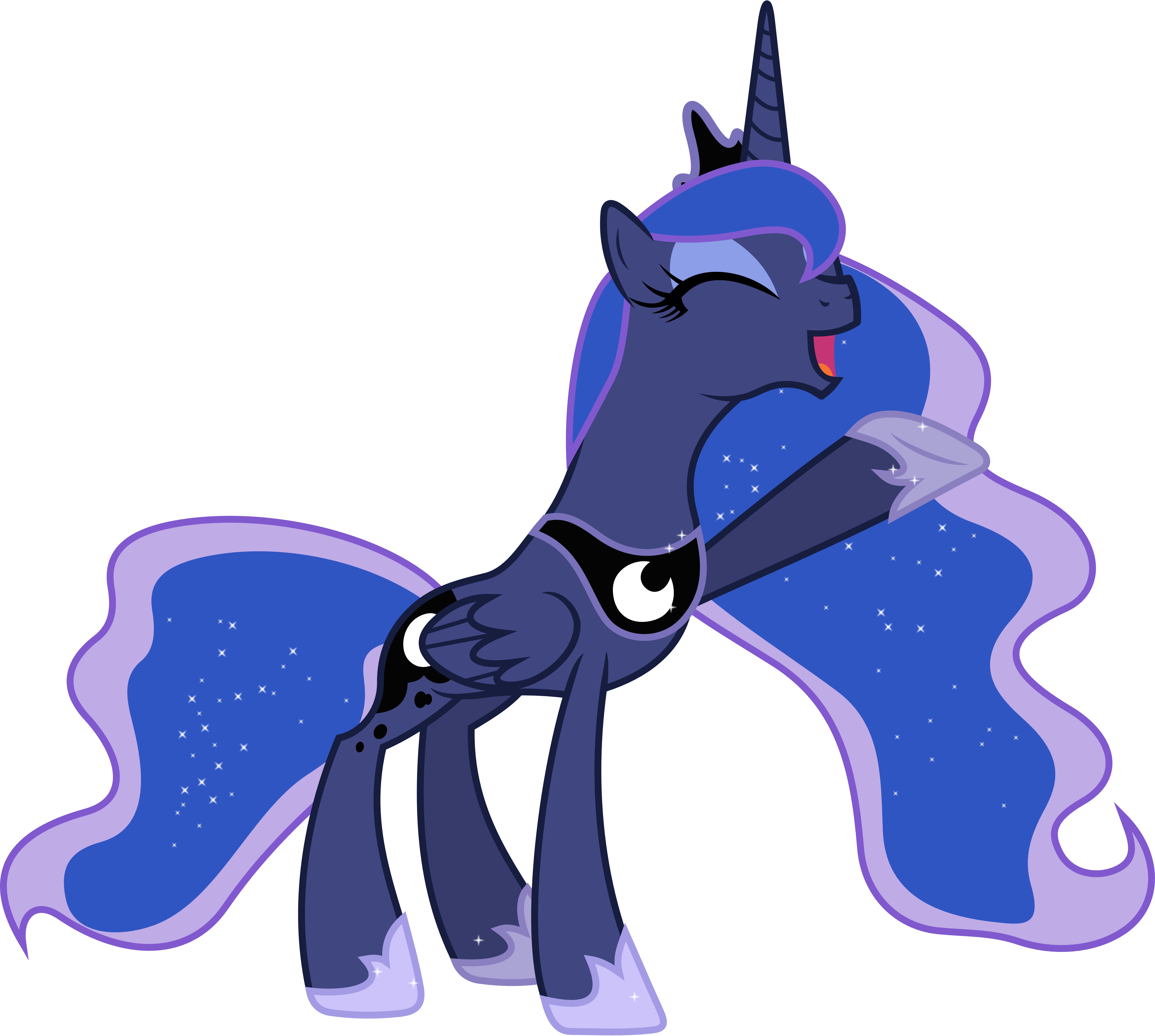 Overjoyed Princess Luna